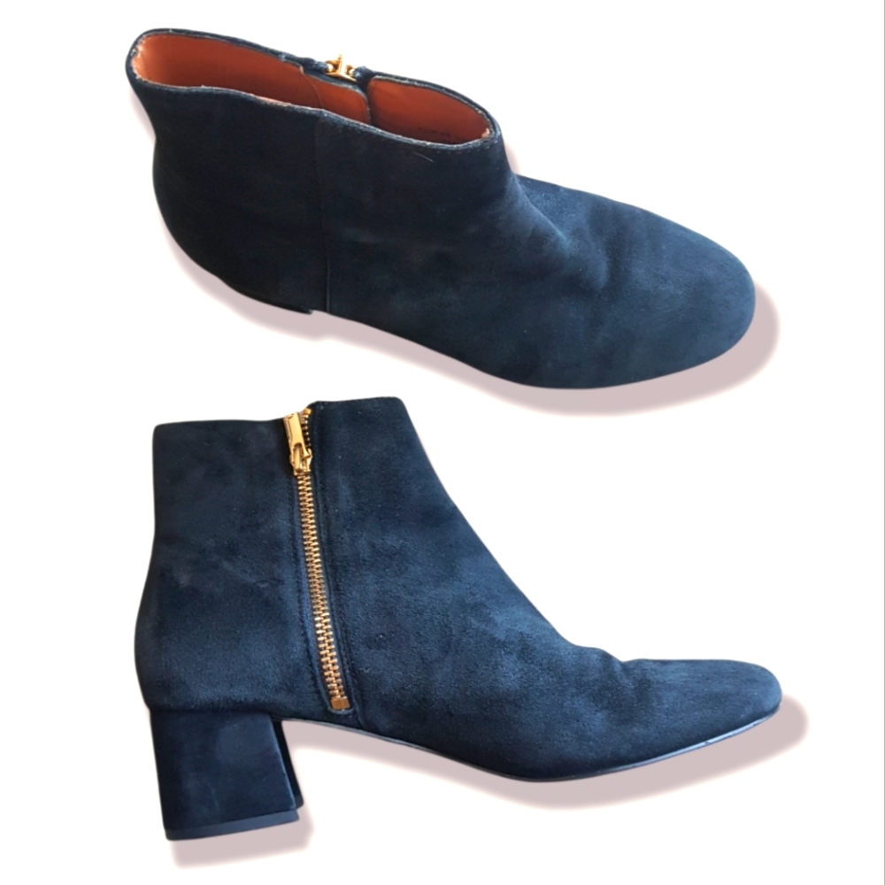 & Other Stories Black Suede ankle Boots zip up US 9.5 euro 40 women